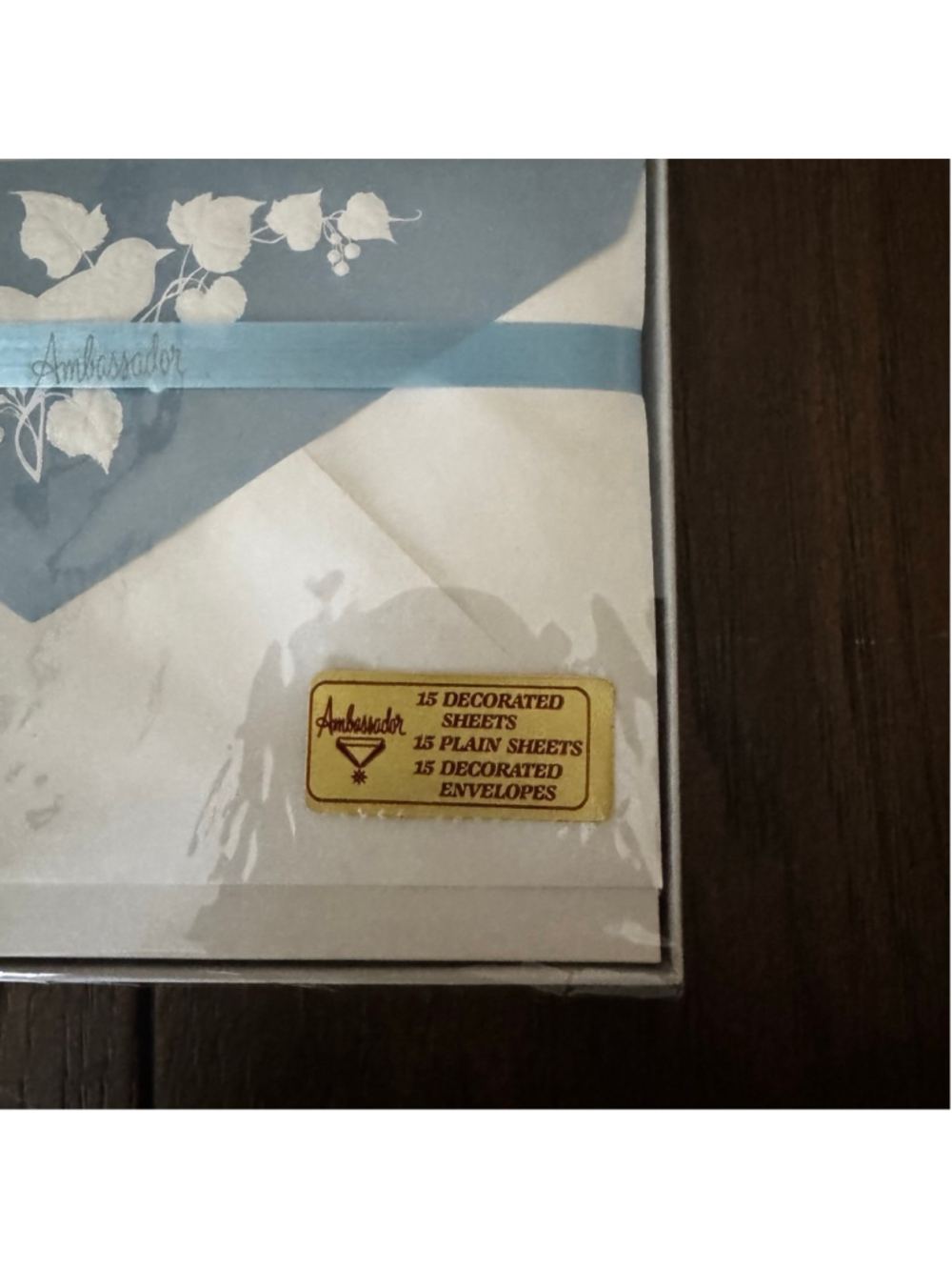 Vintage Ambassador Stationery Set — Blue Bird Letter Writing Kit - Picture 3 of 4